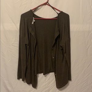 Green Envelope button up sweater